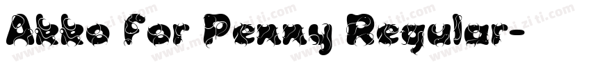 Akko for Penny Regular字体转换